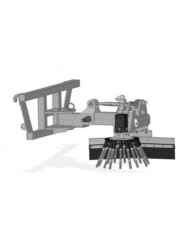 Wildkrautbürste Hoflader (herstellerspezifische Aufnahme) hydraulischer Antrieb / Bürste 500mm / mech. Seitenverstellung